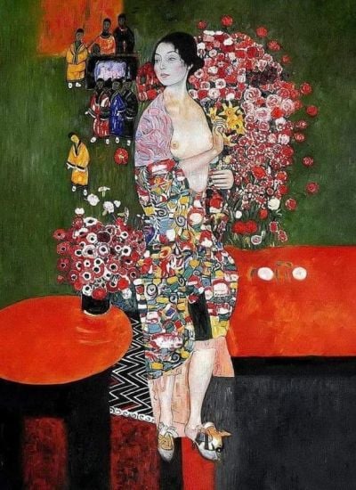 art oil painting reproduction of  Gustav Klimt The Dancer - 1916 museum quality handmade