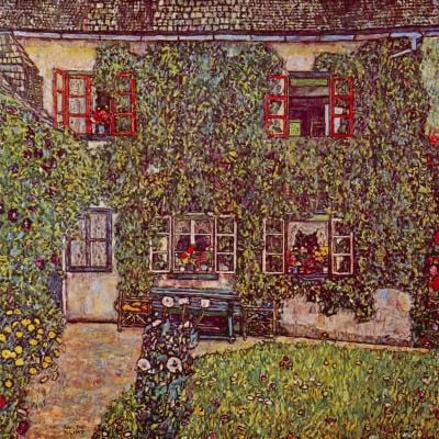 art oil painting reproduction of  Gustav Klimt The House Of Guard museum quality handmade