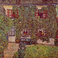 Gustav Klimt The House Of Guard Hand Painted Reproduction