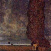 Gustav Klimt Thunderstorm Hand Painted Reproduction