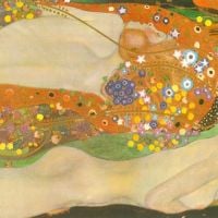 Gustav Klimt Water Snakes - Friends 2 Hand Painted Reproduction