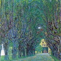 Gustav Klimt Way To The Park Hand Painted Reproduction