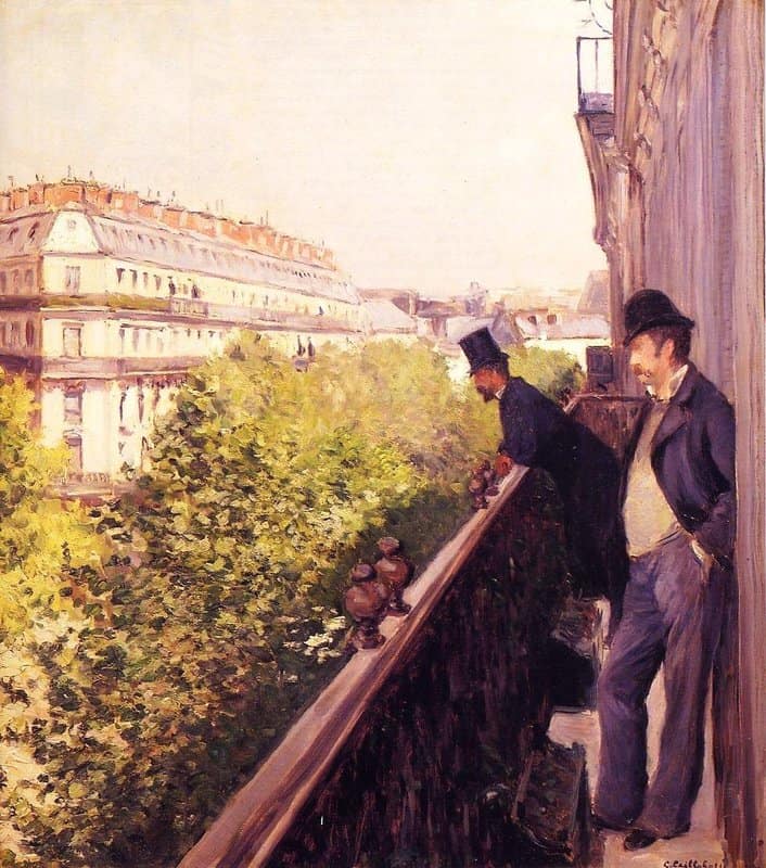 Gustave Caillebotte A Balcony Aka A Balcony Boulevard Haussmann museum quality