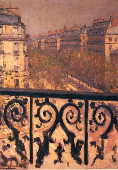 art oil painting reproduction of  Gustave Caillebotte A Balcony In Paris museum quality handmade