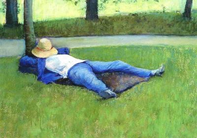 art oil painting reproduction of  Gustave Caillebotte Aka The Nap museum quality handmade