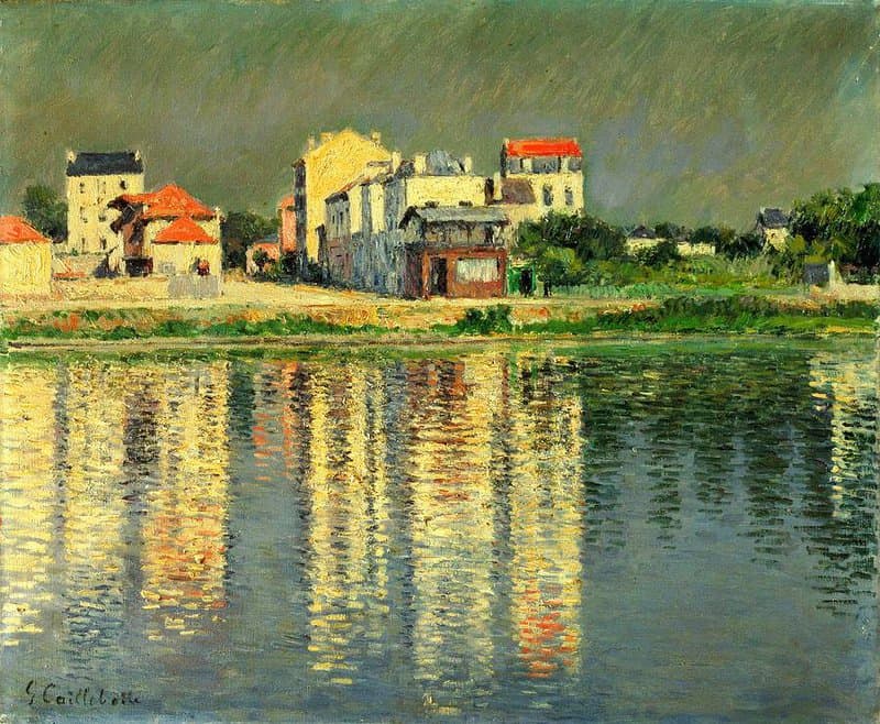 Gustave Caillebotte Banks Of The Seine At Argenteuil 1889 museum quality