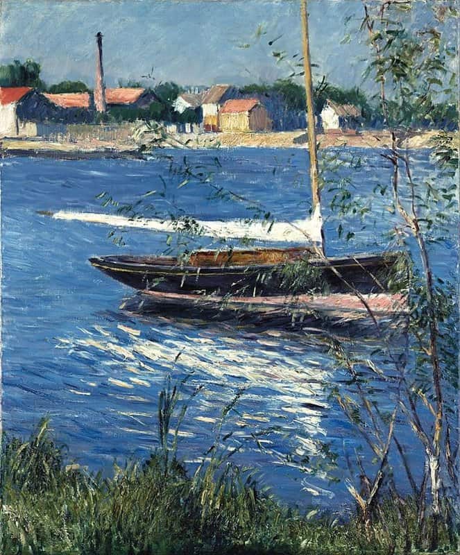 Gustave Caillebotte Bateaux Au Mouillage Sur La Seine A Argenteuil museum quality