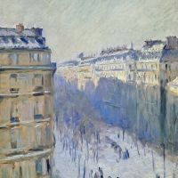Gustave Caillebotte Boulevard Haussmann Effet De Neige