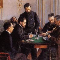 Gustave Caillebotte Game Of Bezique 1880