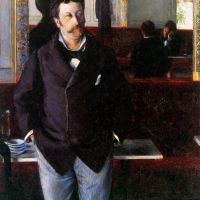 Gustave Caillebotte In A Cafe 1880