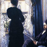 Gustave Caillebotte Interior Woman At The Window