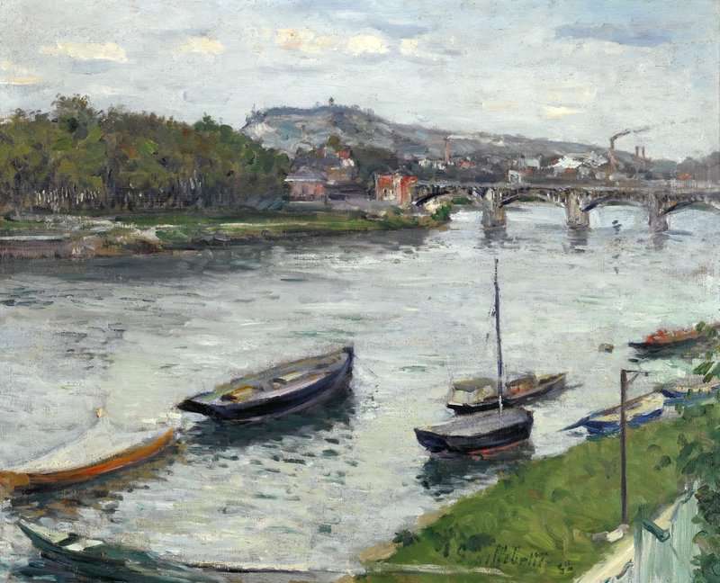 Gustave Caillebotte La Berge Et Le Pont D Argenteuil 1882 museum quality