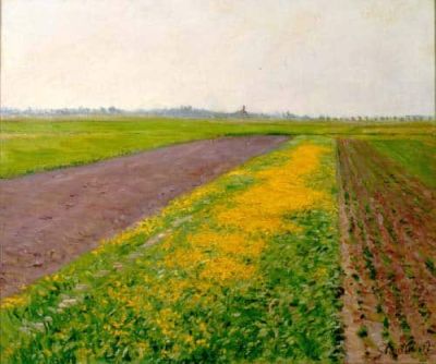 art oil painting reproduction of  Gustave Caillebotte La Llanura De Gennevilliers museum quality handmade