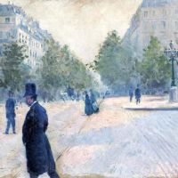 Gustave Caillebotte La Place Saint-augustin Temps Brumeux 1878