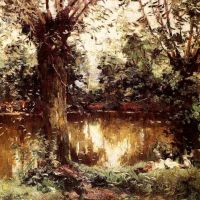 Gustave Caillebotte Landscape Banks Of The Yerres Ca. 1875