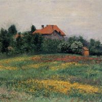 Gustave Caillebotte Landscape In Normandy 1872-74