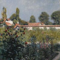 Gustave Caillebotte Le Jardin Du Petit Gennevilliers Les Toits Roses 1890-91