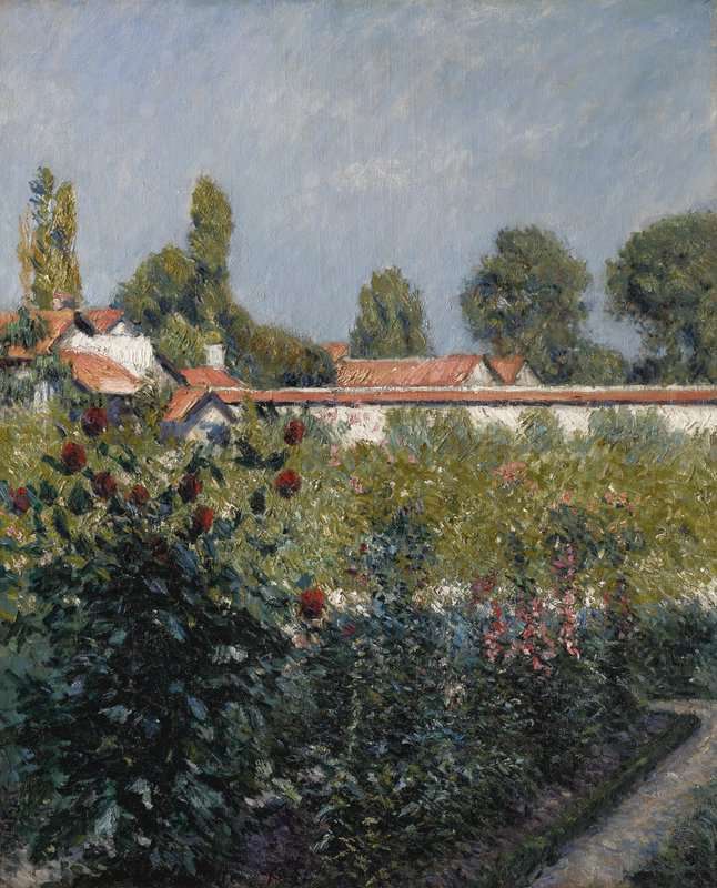 Gustave Caillebotte Le Jardin Du Petit Gennevilliers Les Toits Roses 1890-91 museum quality