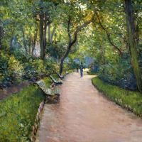 Gustave Caillebotte Le Parc Monceau 1877