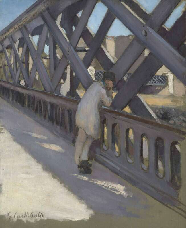Gustave Caillebotte Le Pont De L Europe - Etude Partielle 1876 museum quality