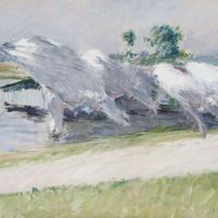 Gustave Caillebotte Linge Sechant Petit Gennevilliers 1888