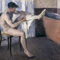 Gustave Caillebotte Man Drying His Leg