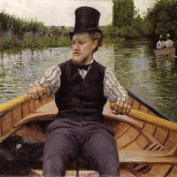 Gustave Caillebotte Oarsman In A Top Hat