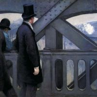 Gustave Caillebotte On The Pont De L Europe 1876-77