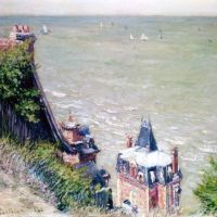 Gustave Caillebotte Pink Villas At Trouville 1884