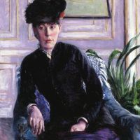 Gustave Caillebotte Portrait Of A Young Woman In An Interior Ca. 1877