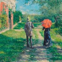 Gustave Caillebotte Rising Road 1881