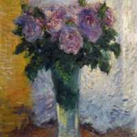 Gustave Caillebotte Roses Dans Un Vase 1883