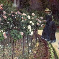 Gustave Caillebotte Roses In The Garden At Petit Gennevilliers 1886