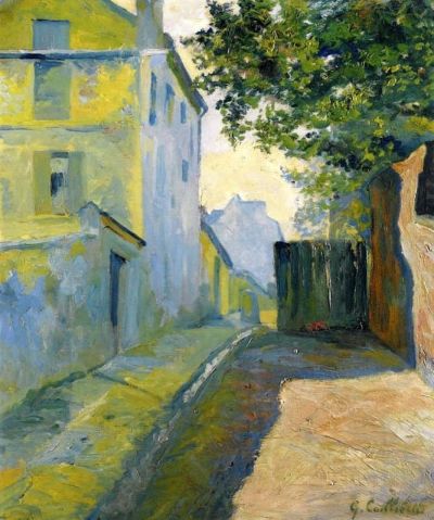 art oil painting reproduction of  Gustave Caillebotte Rue Du Mont-cenis Montmartre 1880 museum quality handmade