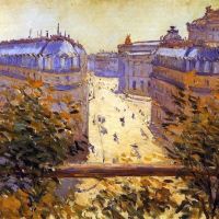 Gustave Caillebotte Rue Halevy Balcony View 1878
