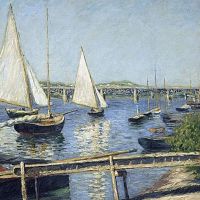 Gustave Caillebotte Sailing Boats At Argenteuil