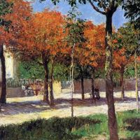 Gustave Caillebotte Square In Argenteuil 1883