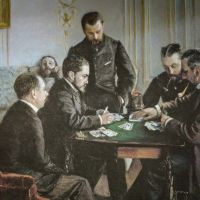 Gustave Caillebotte The Bezique Game