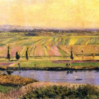 Gustave Caillebotte The Gennevilliers Plain Seen From The Slopes Of Argenteuil