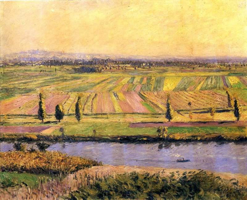 Gustave Caillebotte The Gennevilliers Plain Seen From The Slopes Of Argenteuil museum quality