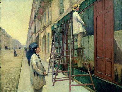 art oil painting reproduction of  Gustave Caillebotte The House Painters museum quality handmade