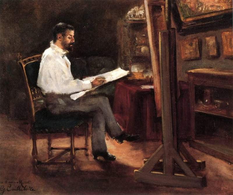Gustave Caillebotte The Painter Morot In His Studio Ca. 1874 museum quality