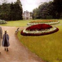 Gustave Caillebotte The Park On The Caillebotte Property At Yerres