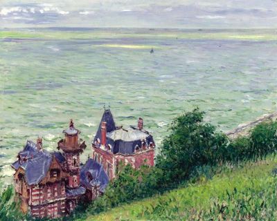 art oil painting reproduction of  Gustave Caillebotte Villas Trouville 1884 museum quality handmade