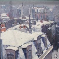 Gustave Caillebotte Vue De Toits Effet De Neige