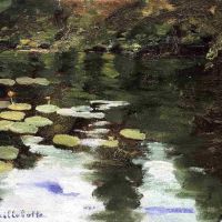 Gustave Caillebotte Yerres On The Pond Water Lilies Ca. 1871-78