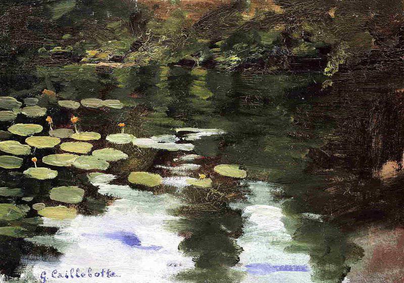 Gustave Caillebotte Yerres On The Pond Water Lilies Ca. 1871-78 museum quality