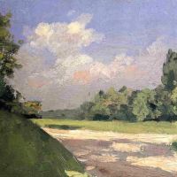 Gustave Caillebotte Yerres The Lawn In The Park Seen From A Path Ca. 1871-78