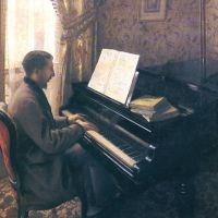 Gustave Caillebotte Young Man Playing The Piano