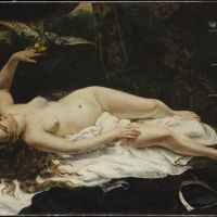 Gustave Courbet La Femme Au Perroquet